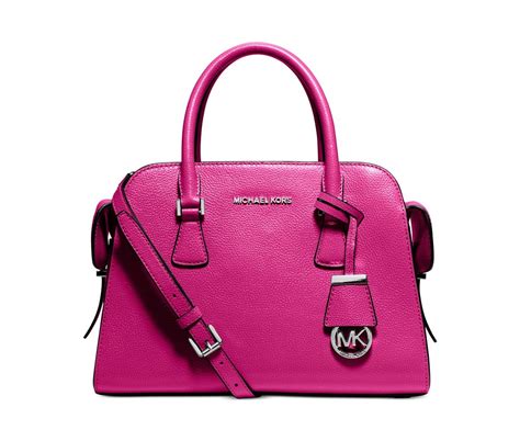 Michael Michael Kors Medium Harper Satchel In Raspberry